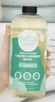 Buff City Soaps. New Liquid Laundry Soap. Patchouli & Sandalwood