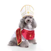 Funny Halloween Priest Dog Costume