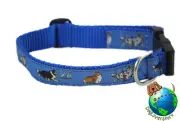 Sheltie Adjustable Collar Medium 10-16" Blue