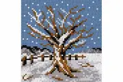 "Frozen Tree" Printed Canvas for Cross Stitch Tapestry Gobelin Embroidery 2291