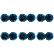 6x LVD Clip Flower Ball Teal Seasonal Christmas Decoration Ornament Home Decor