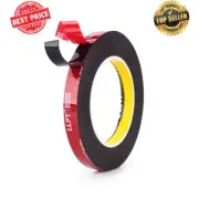 Double Sided Tape Mounting Tape 1/2" x 18 Ft Heavy Duty Waterproof Black Foam...