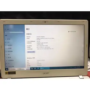 Acer Aspire V13 寬螢幕 13.3吋 筆記型電腦 型號:V3-371-50BW 記憶體4GB