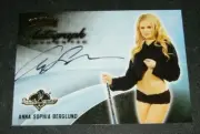 2014 Benchwarmer ANNA SOPHIA BERGLUND Hockey #23 Black Ink Auto PLAYBOY Playmate