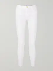 [FRAME] FRAME - Le Color Mid-rise Skinny Jeans - White - 33 33 White