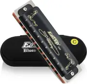 East Top Harmonica Key of C 10 Hole 20 Tone Diatonic Blues Harmonica Mouth Organ