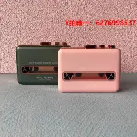 在飛比找Yahoo!奇摩拍賣優惠-隨身聽全新私家定制80年代復古粉色玫瑰金TAPE卡帶磁帶機隨