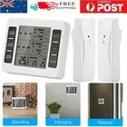 2 Sensors Wireless Digital Thermometer Freezer Alarm Fridge Indoor Outdoor Gauge