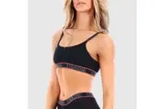 Ladies Tradie 2 Pack Sizes 8-16 Scoop Neck Bamboo Comfort Crop Top Black (7SJ)