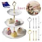 3 tier sets Vintage Cake Plate Stand fittings make Wedding centre High tea DIY