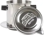 Vietnamese Coffee Filter | French Press Coffee Filter |Traditional Drip Coffee Reusable INOX Phin Filter Stainless Steel Cup Portable Coffee Maker Single-Cup Serving for Camping Travel |Coffee Lover