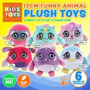 2x Plush Toy Cute Creatures Squeeze Sensory Fidget Toy Relieve Stress Assorted
