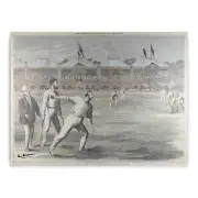 Don Bradman Signed 1877 MCG First Test Match Cricket Memorabilia Unframed