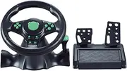 Racing Steering Wheel Dual Clutch Control Steering Wheel With Manual Shifter Vibration Controller for Switch One/360/PS4/PS2/PS3/PC