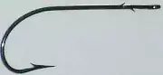 Mustad 33637B #4/0 8CT Blued Sproat Worm Hook