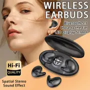 Wireless Invisible Sleep Earphone IPX5 Bluetooth Earbuds Double Noise Cancelling
