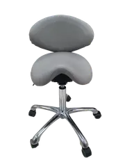 Lash Salon Chair Saddle 1026 Hydraulic Hairdressing Leather PU Grey