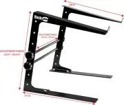 Adjustable Height Anti-Slip Design Portable DJ Lightweight Metal Laptop Stand