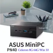 ASUS Mini PC PN40 Celeron UHD600 4K 8G 64GB(eMMC) Window 10 Pro Dual Display