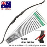 TOPARCHERY 57" Archery Takedown Recurve Bow and Arrow Set for Hunting L/R Hand