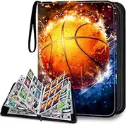 HESPLUS 900 Pockets Basketball Card Binder, Basketball Trading Cards Display Case with Basketball Card Sleeves Card Holder Protectors Set for Basketball Cards, Sports Cards, Game Cards Collector Album