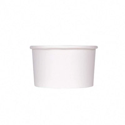 5Oz Paper Ice Cream Cups - 1000 Ct for Hot/Cold Foods, White (C-KDP5W)