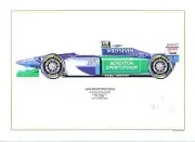 Michael Schumacher ltd.ed.signed artprint-1994 Benetton