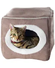Petmaker Cozy Cave Enclosed Cube Pet Bed