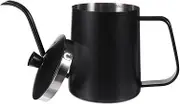 350ml Narrow Spout Pot Hand Drip Tea Coffee Maker Stainless Steel Lidded Design