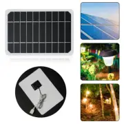 5V 5W Portable Solar Panel DIY Module Outdoor Camping Hiking Phone Charger USA