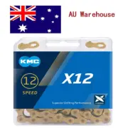 KMC 12 Speed Chains X12 Ti-N Gold 126L Bicycle Road Bike Chain Fits Shimano SRAM
