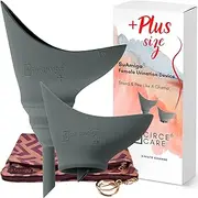 CIRCE CARE SuAmiga Female Urination Device Collapsible Female Urinal; Portable Reusable Urinal for Women to Pee Standing Up; Women Pee Funnel for Travel, Camping, Hiking, Outdoor (Soft,Firm,Plus Size)