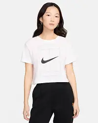 在飛比找Nike官方商店優惠-Nike Heritage 女款 Dri-FIT 短袖短版上