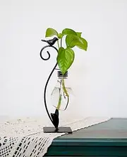 Joyathome Plant Terrarium - Hydroponic Vases, Desktop Planter Propagation Stations for Home Decoration, Modern Creative Bird Terrarium Stand, Holder Ideal Gifts
