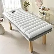 White 5cm,T 70×190cm,Lash Bed Foam Topper for Massage Bed Memory Foam Massage Table Topper Spa Massage Table Pad & Face Elastic Bands Non-Slip-Lash Bed Cushion