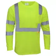 TS-9092 High Visibility Class 3 Workwear Long Sleeve with Reflective Tapes AN...