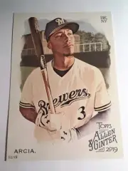 2019 Topps Allen & Ginter Jumbo 5x7 Orlando Arcia Brewers 229 05/49