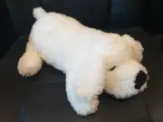 Weighted Dog Animal 3lb, 45 cm White Soft Plush, Sensory, ADHD, Anxiety, Lap Pad