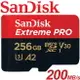 【公司貨 SanDisk】256GB 200MB/s Extreme PRO microSDXC TF U3 V30 A2 記憶卡