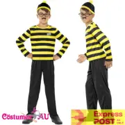 Child Odlaw Wheres Wally Boys Costume Kids Cartoon Waldo Where's Wally Book Week