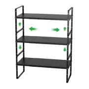 Cabinet Organizer Shelf Expandable Cabinet Spice Rack Stackable Pantry Counte...