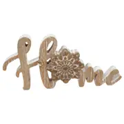 Willow & Silk Plaque 30cm Mandala 'Home' Sign Indoor/Table Ornament/Decor