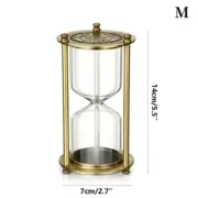 Creative Empty Metal Hourglass Timer Office Desktop Small Table Top Ornament NEW