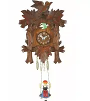 Kuckulino Black Forest Clock with quartz movement and cuckoo ch.. TU 2002 SQ NEW