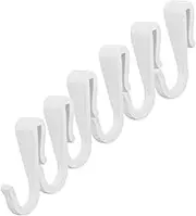 TEMPNAP 6pcs Plastic S Hooks Heavy Duty Kitchen Bathroom Multi Functional Hanging Hooks for Utensils Towels Keys Versatile Storage for Home Office