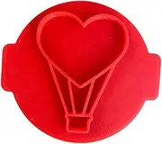 The Cookie Cutter Hub Love Heart Balloon Embosser No 11/Stamp for Cupcakes Fondant Icing Clay Cake Baking Decoration