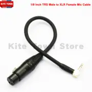 1/8 Inch TRS Male Right Angle to XLR Female 3.5mm Audio Microphone Cable