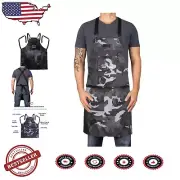 Lightweight Heavyweight Waterproof Barber Apron with Stylish Cross Back Design