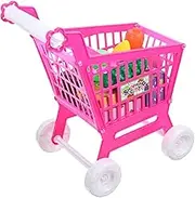 SUPVOX 1Pc Mini Supermarket Cart Simulated Shopping Cart for Vegetable Design Creative Role Play to Enhance Independence and Coordination Skills