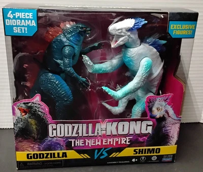 Godzilla X Kong Empire Godzilla vs. Shimo Bone Cage Diorama Set Playmates